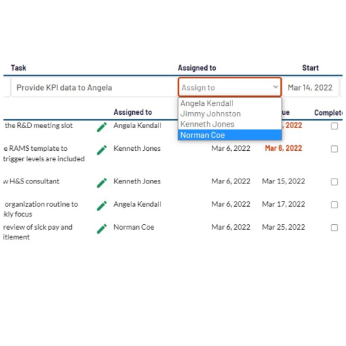 Assign tasks flexibly