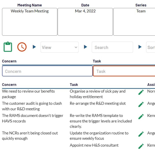 ISO management review records