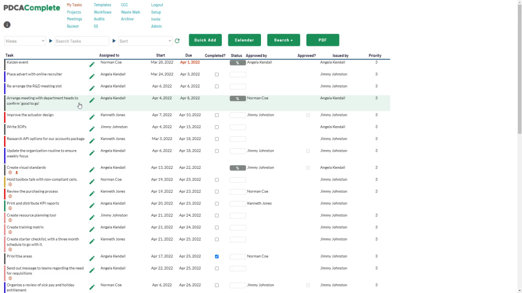 Task management software for teams