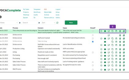 CCC navigation - continuous improvement management